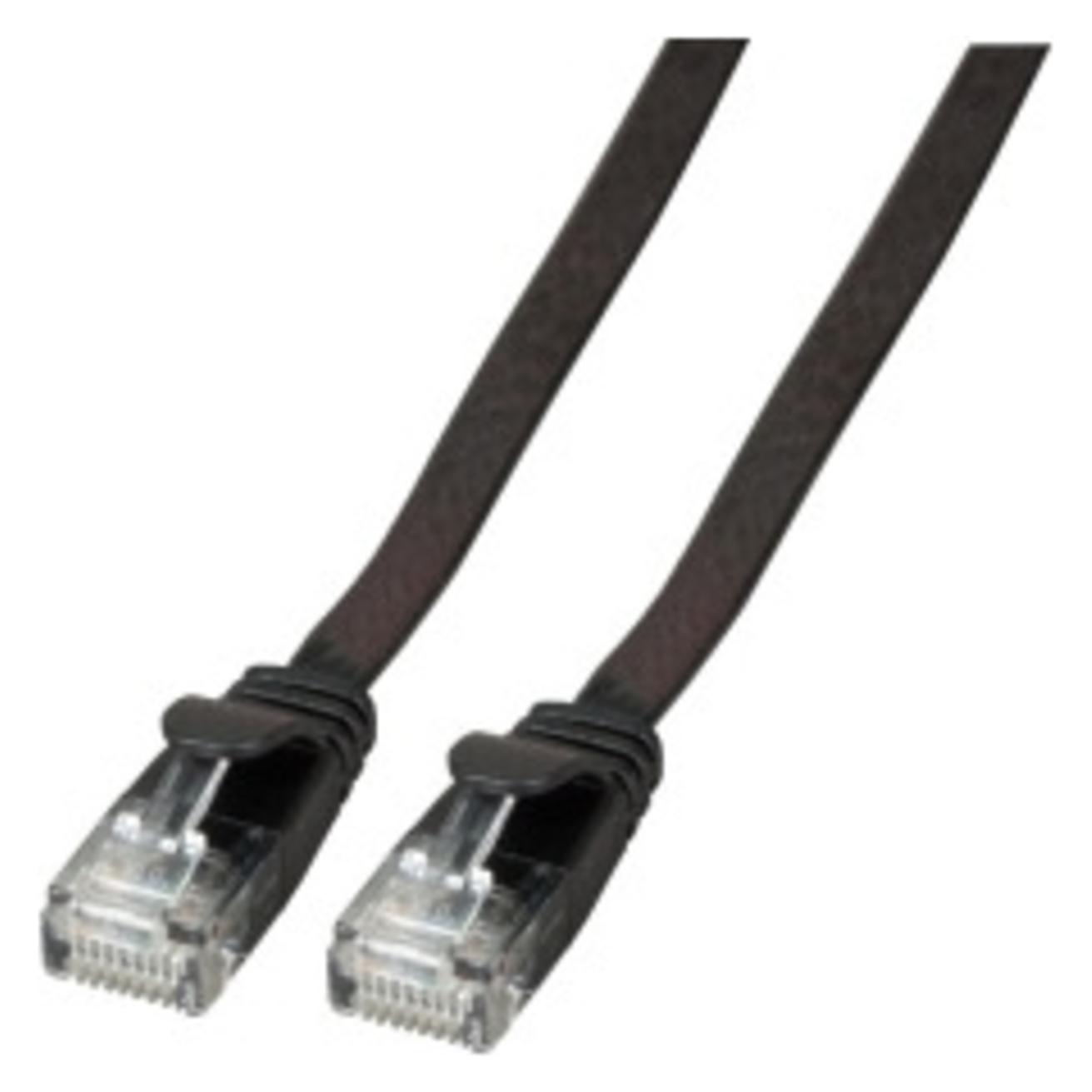 EFB Elektronik Flachpatchkabel U/UTP, Cat., PVC (U/UTP, CAT6a, 0.50 m) (K8107SW.0)