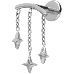 Titan Labret mit Push Fit BOGEN + 3 STERNE