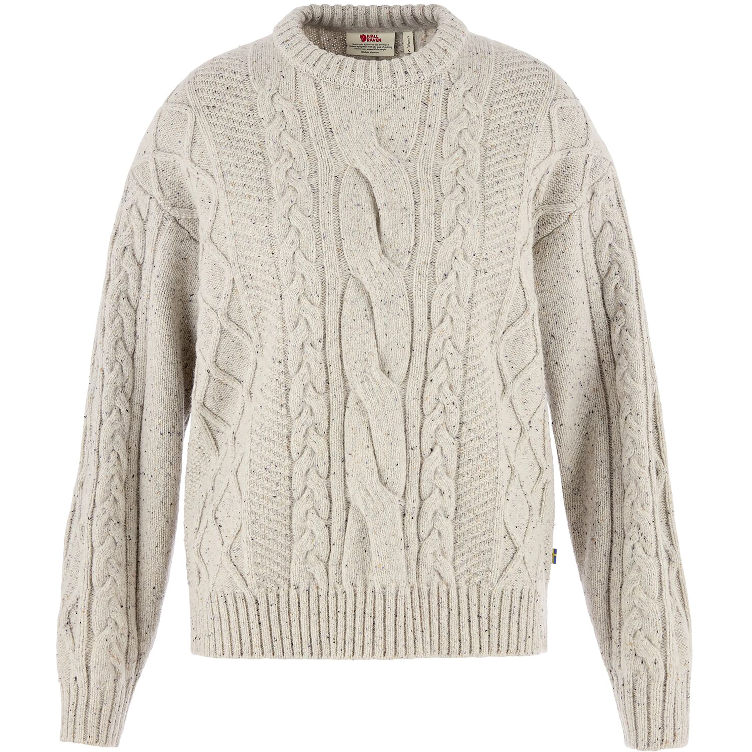 Fjällräven Övik Cable Knit Damen Pullover beige Größe XS Lifestyle Schnell trocknend