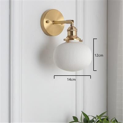 Friendly Fresh Finds Nordic Porcelain LED Wall Lamp Modern Ceramic Bedside Sconce For Bedroom And Hallway c