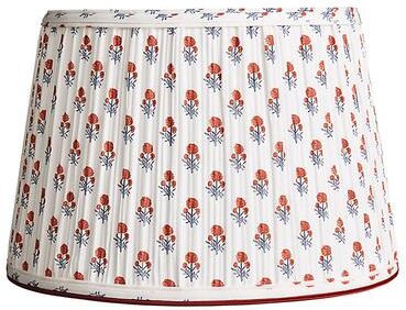 "Limited Edition Anais Pleated Lamp Shade - Persimmon, 11 1/2""H X 18"" Diameter w/15"" Top Diameter - Ballard Designs"
