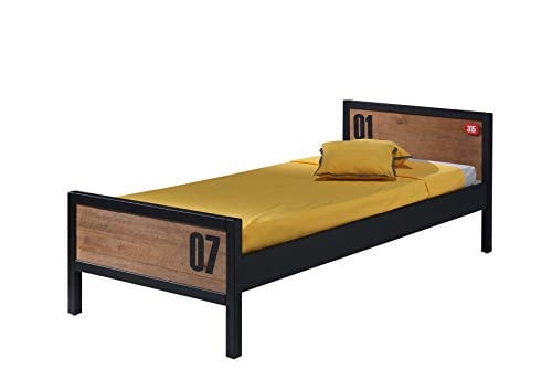 Vipack Alex Eenpersoonsbed van massief grenen met lattenbodem 13L, 90 x 200 cm