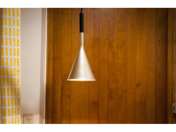 Luminaire suspendu finition dorée Bob