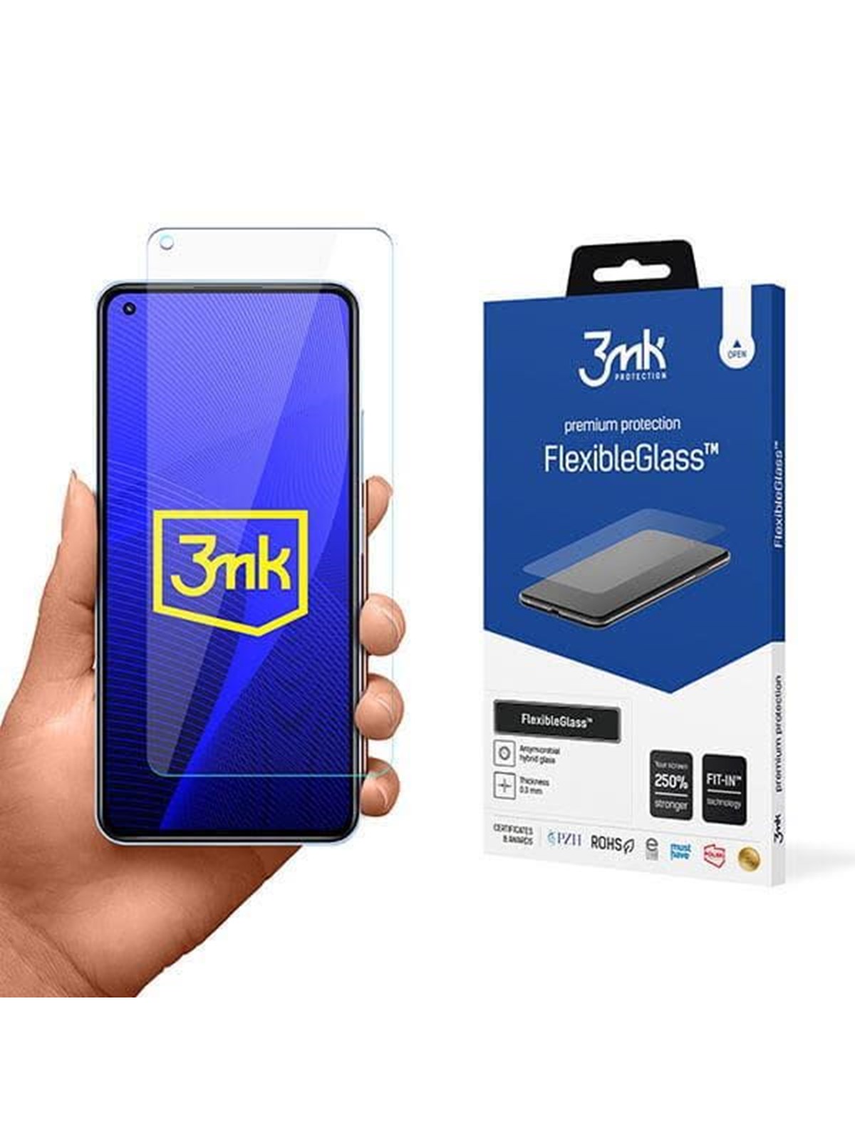 3mk FlexibleGlass Hybrid Glass on Xiaomi Mi 11 Lite 4G / 5G / 11 Lite 5G NE