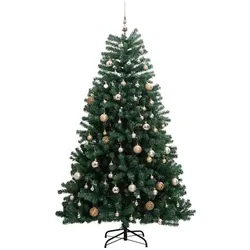 vidaXL, Weihnachtsbaum, Weihnachtsbaum Klappbar LED Beleuchtet Christbaum Tannenbaum Deko 210cm (210 cm)