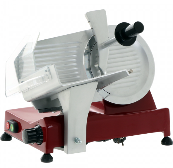 FAC S220 Rot - Aufschnittmaschine - 220 mm Klinge - mit Schleifaufsatz - 185W