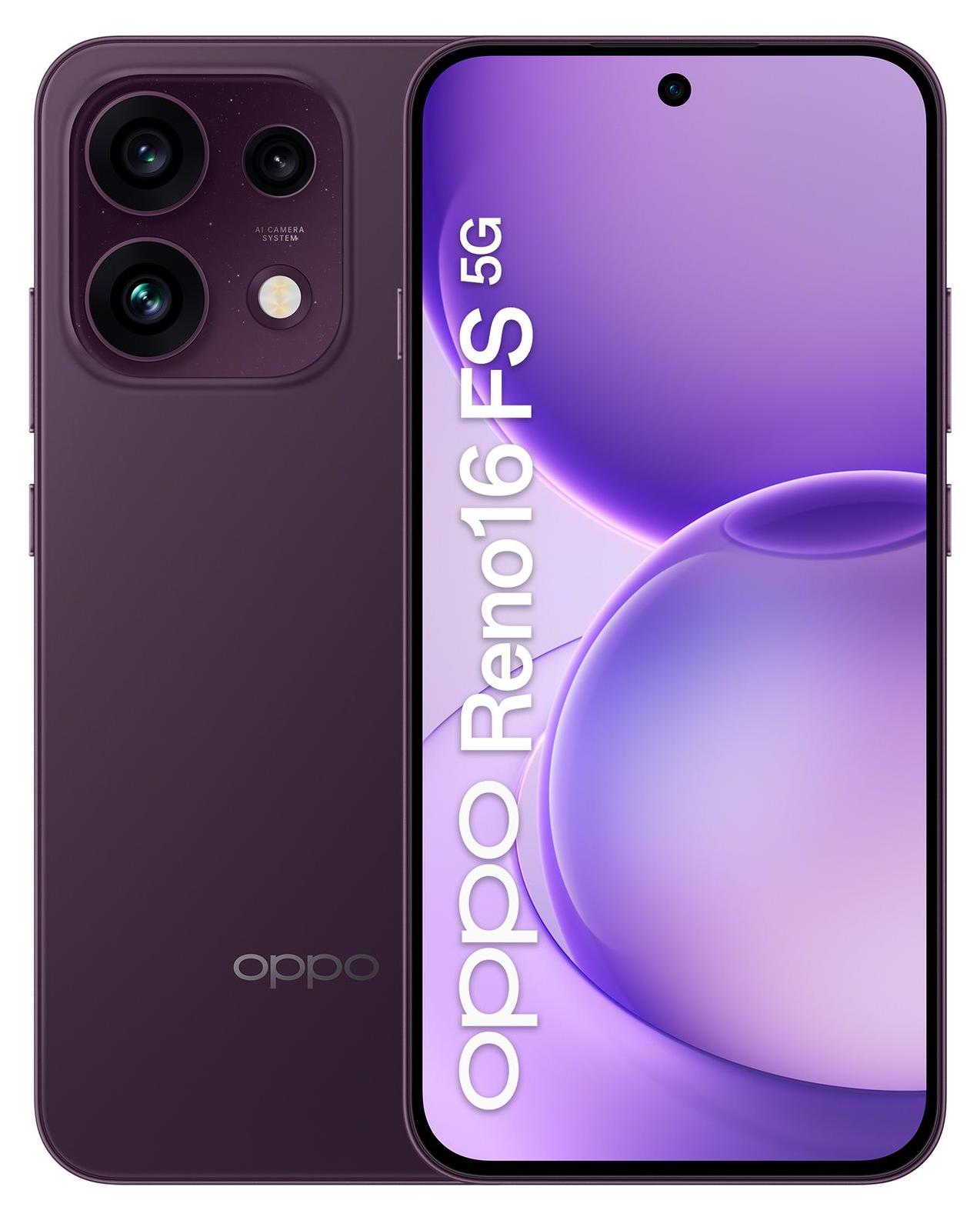 OPPO Reno16 FS 5G, 16,7 cm (6.57"), 8 GB, 512 GB, 50 MP, Android 16.0, Violett