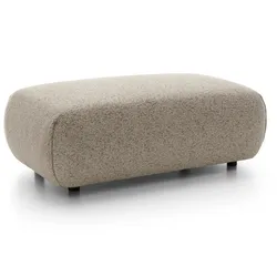 MASSENO Sitzhocker ZEST, Modern Polsterhocker, Fußhocker Beige