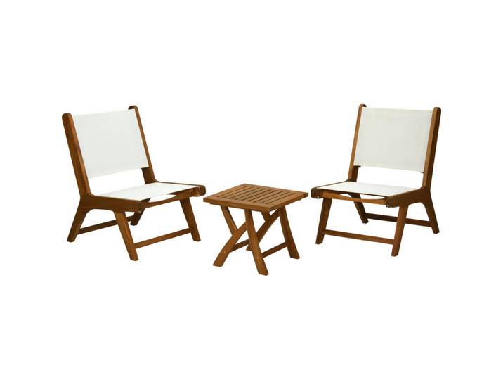 Gartenmöbelset, Weiß, Holz, Gartenmöbel, Gartengarnituren, Gartenmöbel-Sets