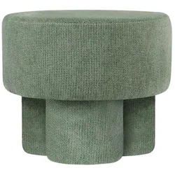 Höffner Selection Hocker  Sadina , grün , Maße (cm): H: 43  Ø: 51.5