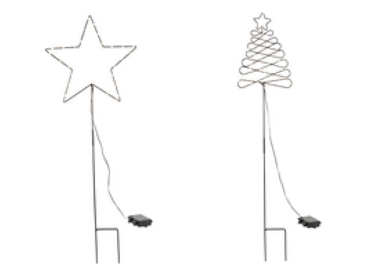 LIVARNO® Piquet de jardin décoratif LED Noël