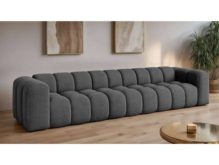 OTTO home Big-Sofa XL KALLIE Design-Sofa mit Steppung, Bubble-Optik, Breite 340 cm, moderne Steppung, hoher Sitzkomfort und modernes Design