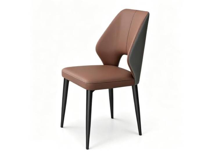 Esszimmerstühle For Die Küche Zu Hause, Armloser, Bequemer Beistellstuhl Esszimmerstühle, Stabile Beine Aus Kohlenstoffstahl, Moderne Möbel, For Esszimmer-Café(Browns)