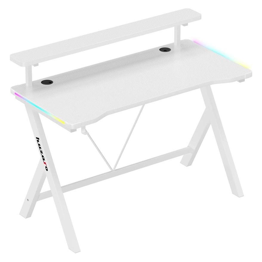 Huzaro Hero 1.9 RGB Weiss Gaming-Tisch 120 cm (HZ-HERO 1.9 RGB WHITE)
