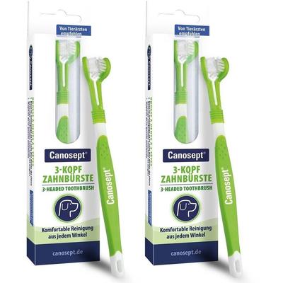 Canosept 3-Kopf Zahnbürste f.Hunde 2x 2x1 St