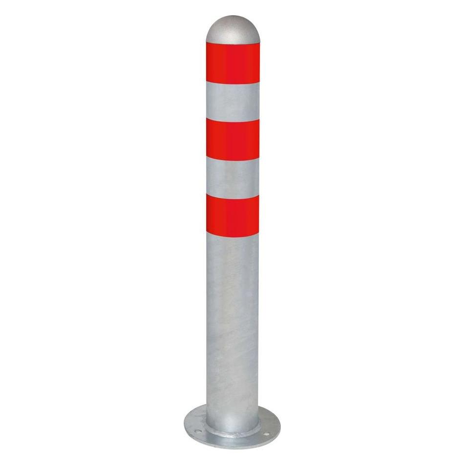 Moravia Ladesäulen Rammschutz-Poller Ø 108 mm Stahl mit roten Reflexringe (168.28.789)
