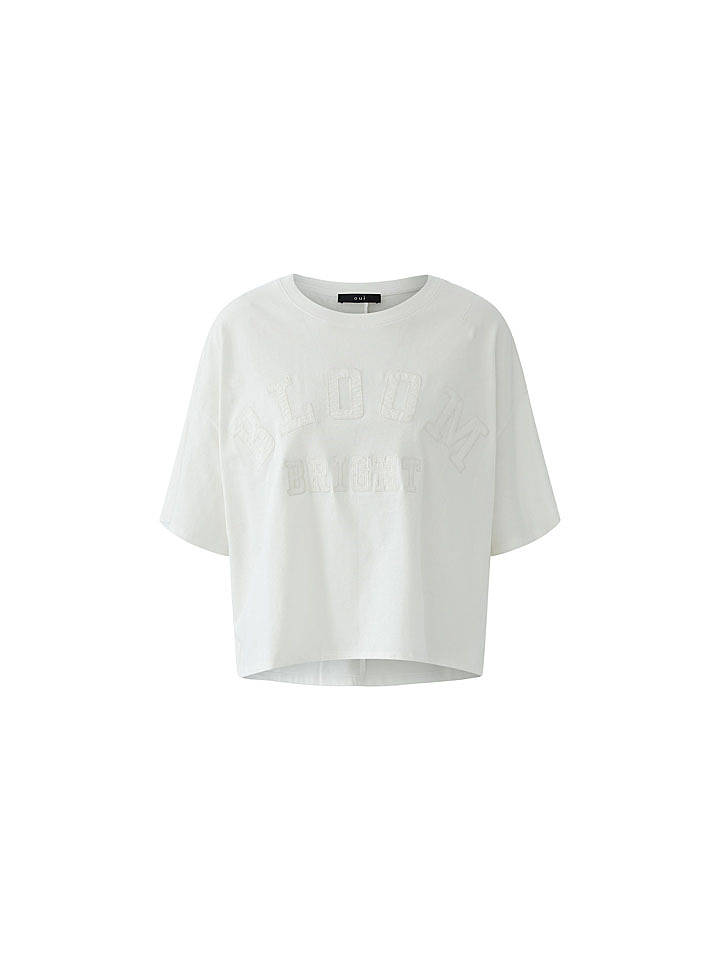 Oui Shirt in Weiß - 38