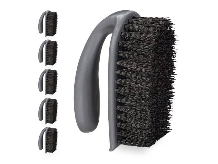 Scheuerbürste 6er-Set Schwarz-Grau