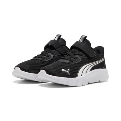 Sneaker PUMA "FLEXFOCUS MODERN AC PS", Mädchen, Gr. 31, Textil, puma schwarz, puma weiß, Schuhe Sneaker, mit atmungsaktivem Mesh-Obermaterial, leichtes Tragegefühl