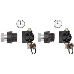 Schlüter Systems BEKOTEC-THERM-HVP-Set Anschlussset für Kunststoffverteiler Set, bestehend aus Vor- und Rücklauf.