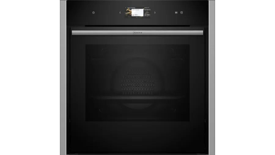 Neff BMK6470VS (B64VS71N0 + Z1608CX0) Einbaubackofen groß Dampfgaren AutoClean (Schwarz)