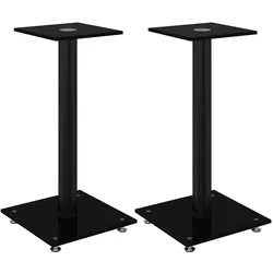 vidaXL Valmenen (1 Paar, Ständer), Lautsprecher Ständer + Wandmontage, Schwarz