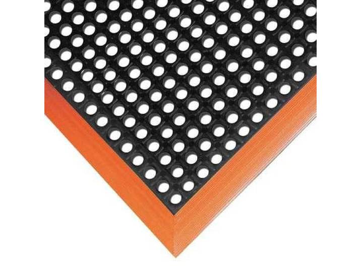 Anti Vermoeidheidsmat, 66cm x 102cm, Zwart/Oranje