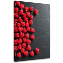 LEINWANDBILD Rote Himbeeren 40x60cm
