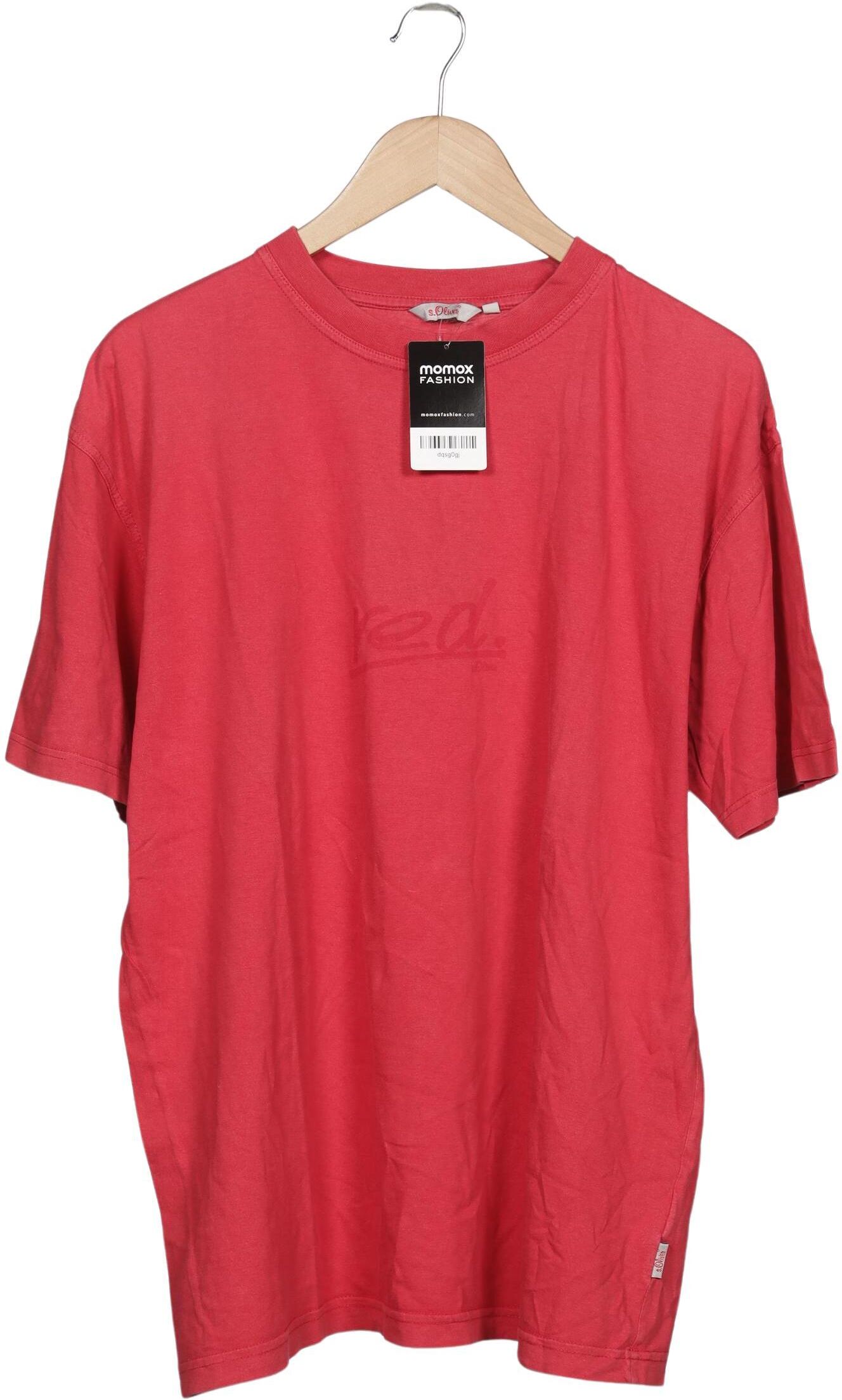 S. Oliver Damen T-Shirt, Rot, Gr. XL, Baumwolle - Second Hand