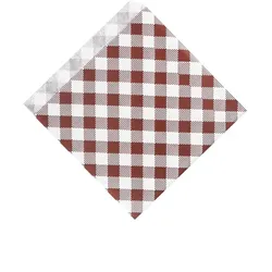 Papierbeutel Karo 14 x 14 cm für Burger/Kebap