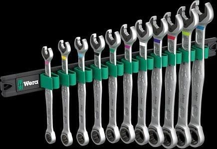 Wera 9630 Joker Magnetleiste 6000 met 1 Maul-Ringratschen-Satz