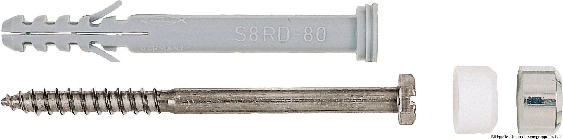 fischerwerke fischer Keramik-Befestigung S 8 RD 60 WCR, 2 Stück