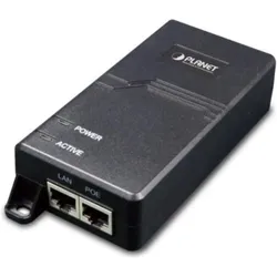Planet Single-Port 10/100/1000Mbps Ultra PoE Injector (802.3af (PoE), 802.3at (PoE+), 60 W), PoE Injector