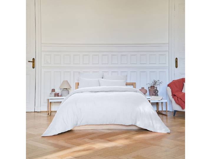 HABITAT - Housse de couette en lin - 260 x 240 cm - Blanc - Brunelle