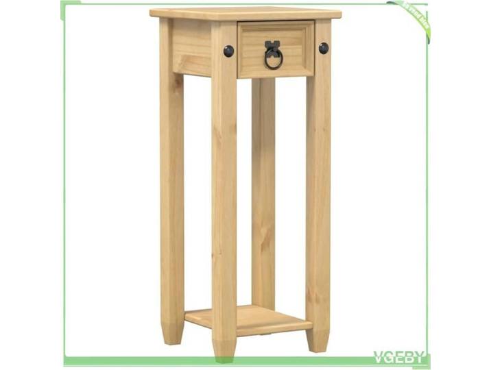 Support pour plantes - FAFEICY - 4002775 - Bois de pin massif - 30x30x73 cm - Poignée métal & fixation murale
