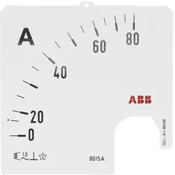 ABB SCL-A1-80/96 Amperemeter Skale Stromwandleranschluss 80/5A 2CSG113179R5011 SCLA18096