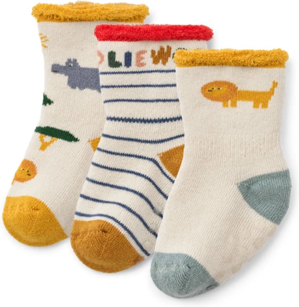 Liewood Lot 3 Chaussettes Eloy Antidérapantes Jaune 17/18