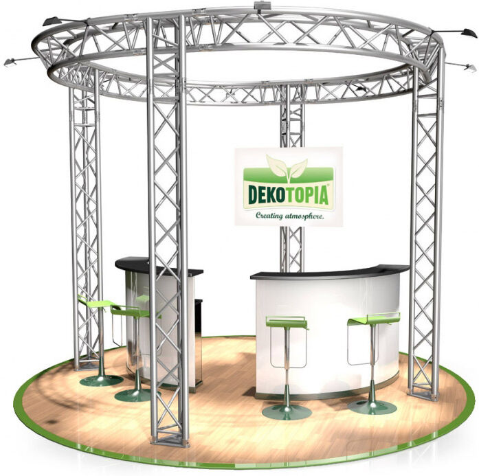 Naxpro-Truss Messestand Fd 33 - 6,5 X 3 M (Dxh) - 33 M² Alu
