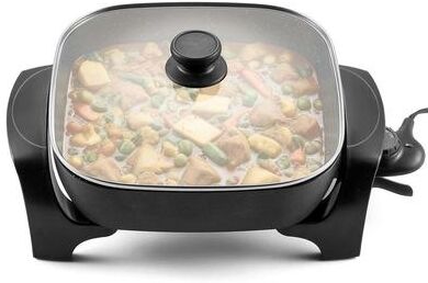 Elite Cuisine EG6521 12”x 12” Extra-deep Electric Skillet