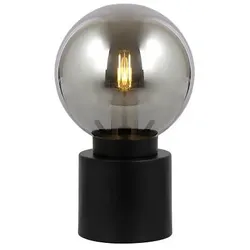 Globo 21003B Marka Tischleuchte Metall Schwarz Matt, 1X E14