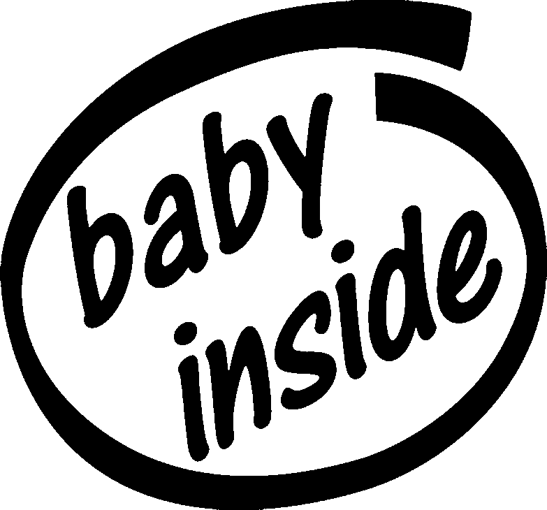 Ambiance-sticker Sticker Baby inside