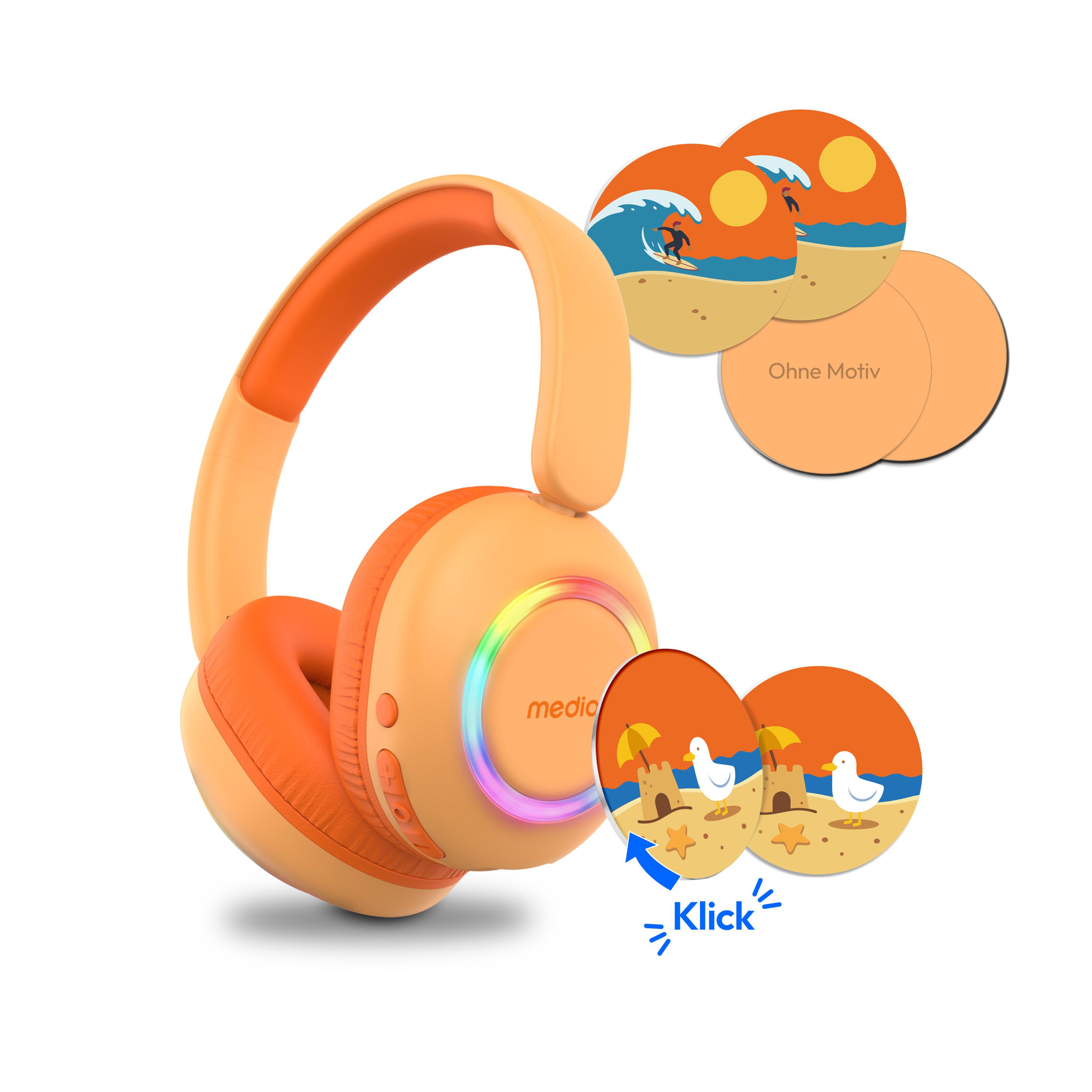 Medion LIFE HE-1 Kids Bluetooth Kinderkopfhörer orange