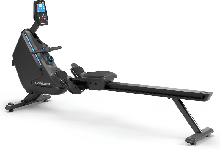 Máquina de Remo Plegable Horizon Fitness Oxford 6 com armazenamento vertical e resistência eletrónica