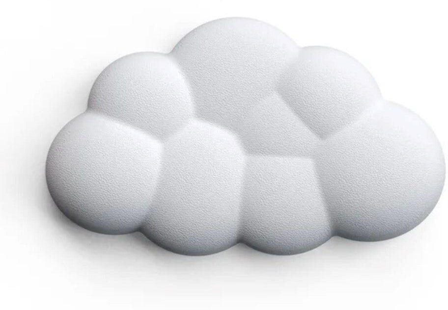 INCOVER Ergonomisk Kunst Læder Håndledsstøtte til Musemåtte eller Tastatur 15 x 9 cm - Hvid