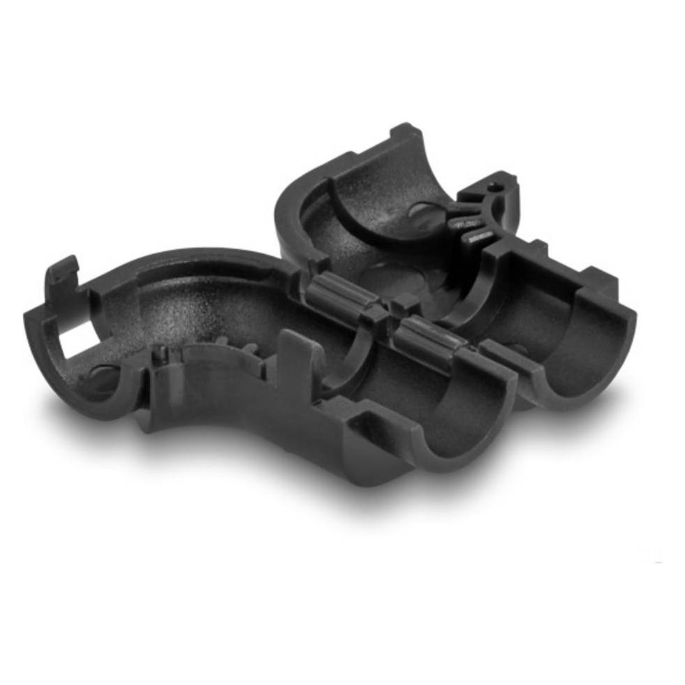 Delock Kabel Clips zum Abwinkeln 8 Stück schwarz (Kabelschlauch, 2.57 cm) (88127)
