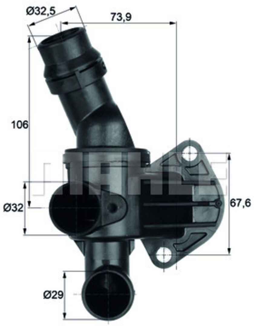 Mahle Termostato, refrigerante TI 6 80