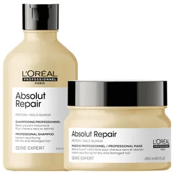 550ml L'Oréal Professionnel Paris Serie Expert Absolut Repair Set (Shampoo 300ml + Mask 250ml)