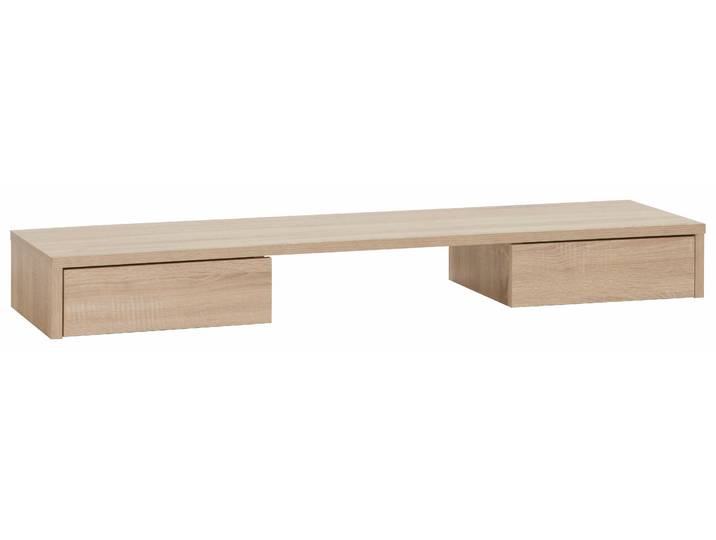 Tischaufsatz MÄUSBACHER Mio , braun (eichefarben), B:120cm H:14cm T:31cm, Holzwerkstoff, Möbelaufsätze, Tischaufsatz
