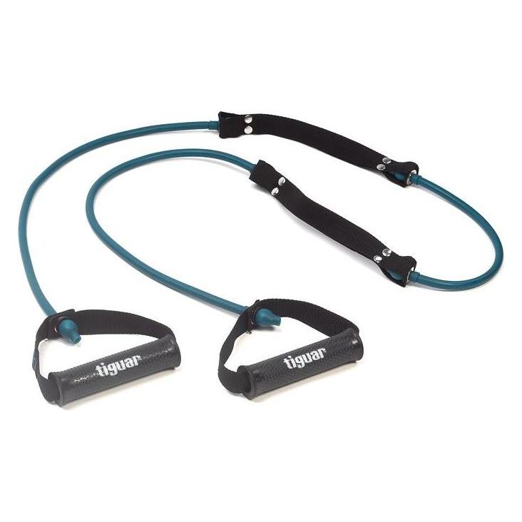 Tiguar Elastic band Double Tube (Color: Blue - medium resistance) (2.15 m, Mittel) (21294397)