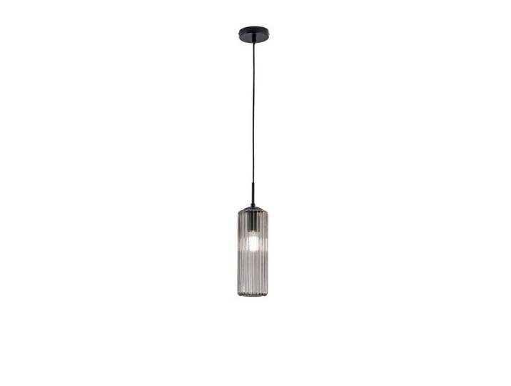 Pendelleuchte Luce Ambiente e Design, Schwarz, Dunkelgrau, Metall, Glas, zylindrisch, 202 cm, mit Pendel, Lampen & Leuchten, Innenbeleuchtung, Hängeleuchten, Pendelleuchten